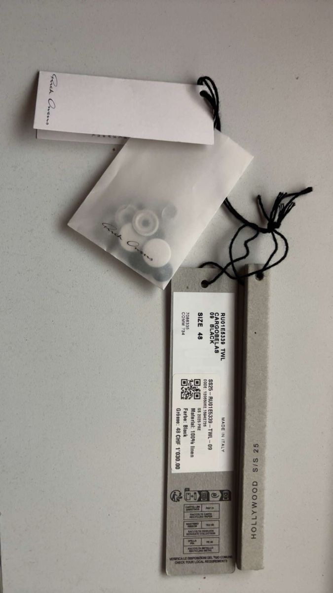 Rick Owens Jeans: Rick owens pants black  – Usato da Zürich venduto da har_9mp2 2