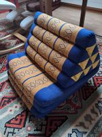 Thaikissen blau gelb gold