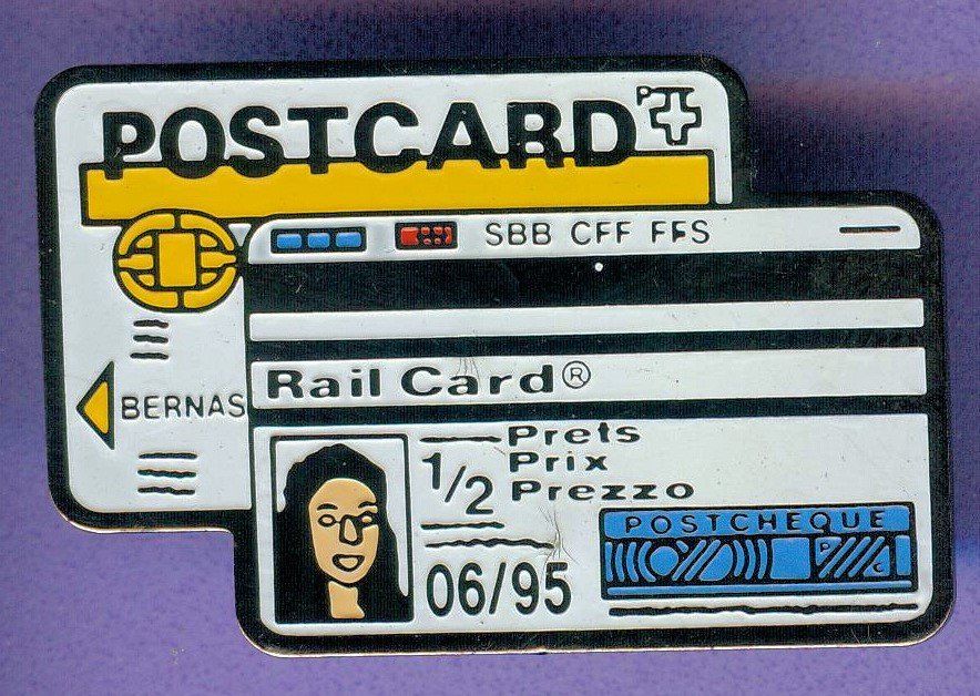 Plaketten & Abzeichen: PTT   POSTCARD & Rail Card – Gebraucht aus Winterthur von Sammleroase