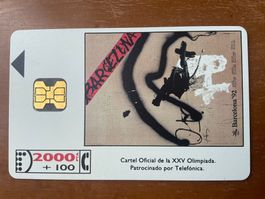 Telefonkarte Spanien, Olympiade Barcelona 1992