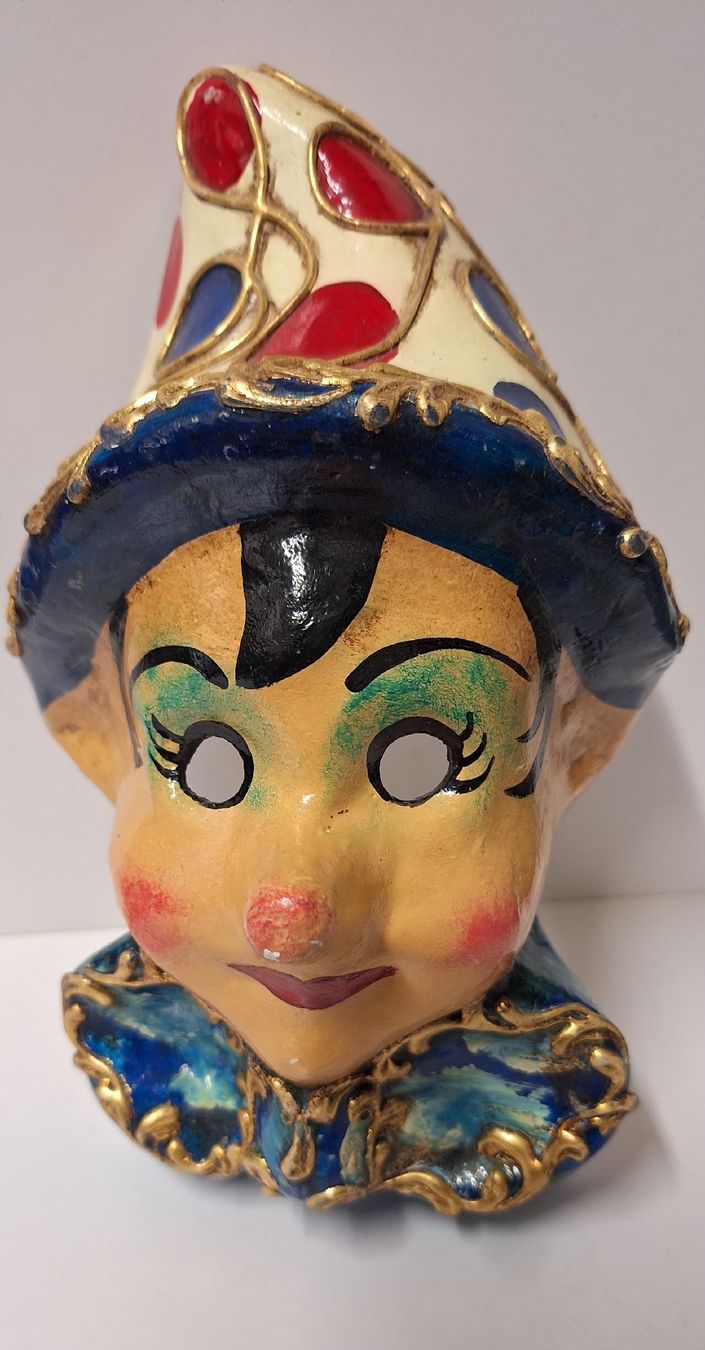 Maschere: Karnevalsmaske, Clown, – Nuovo (secondo la descrizione) da Brugg AG venduto da bacbac5757 1