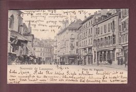 Souvenir de LAUSANNE - Place St. François - 1902