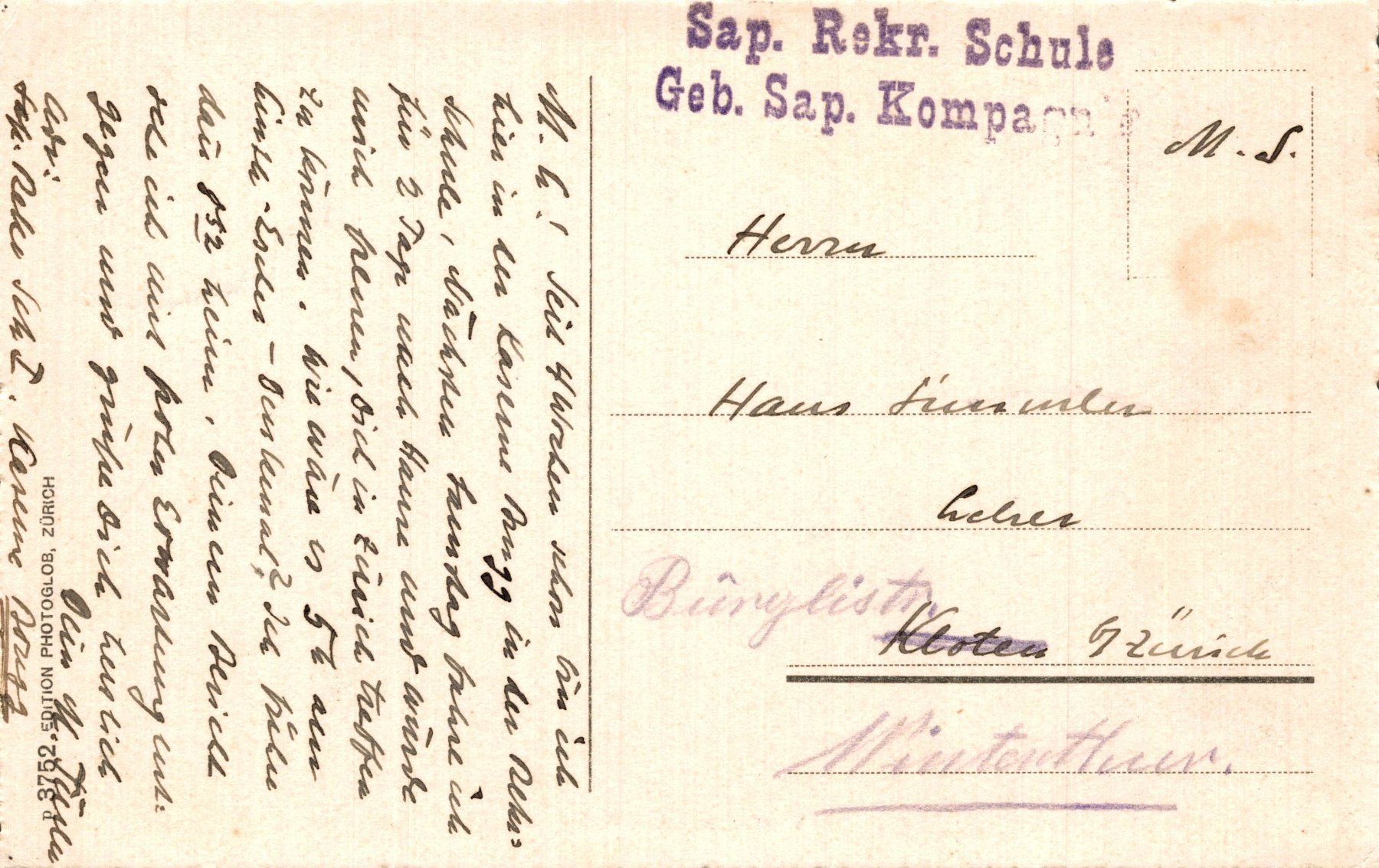 Ansichtskarten: Vindonissa bei Brugg – Gebraucht aus Bronschhofen von Astore 1