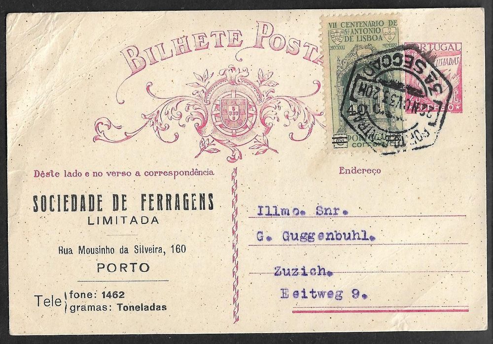 1926 illust. Postkarte PORTO attraktiv ! Kaufen auf Ricardo