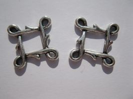 7 Verbinder, Zwischenteile, Quadrat 16mm