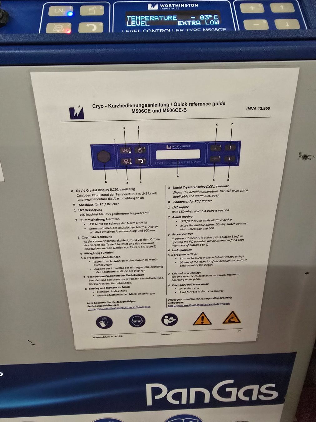 Accessori da laboratorio: LN₂ Kryo-Gefriergerät – Usato da Niederdorf venduto da LeptonAG_Labor 6