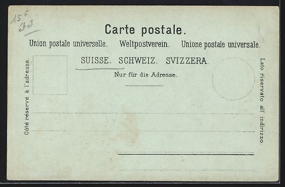 Cartoline postali: Mondschein-Lithographie Basel, Klein-Bas – Usato da Berlin venduto da bartko-reher 1