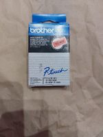 Schriftbandkassette Brother TC-491 9mm schwarz auf rot neu