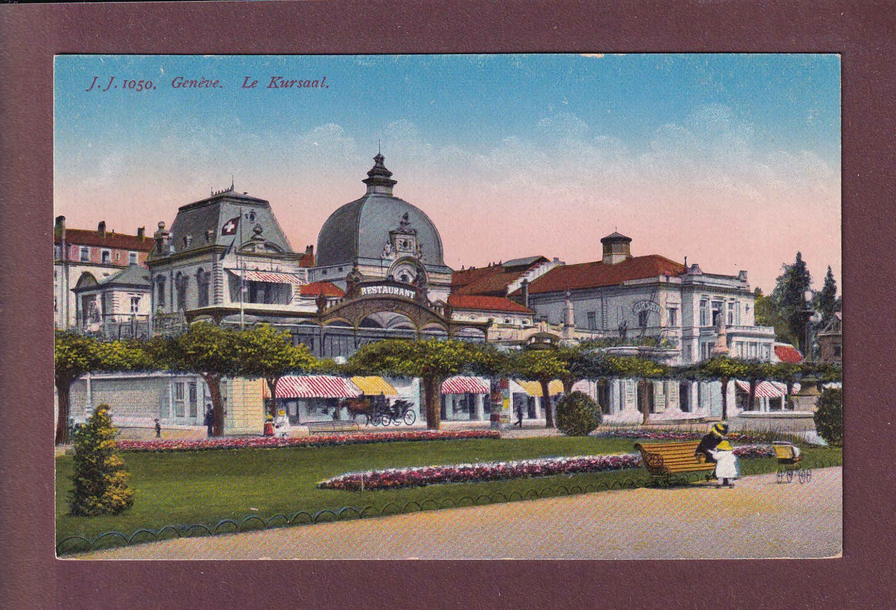 Cartoline postali: GENEVE - Le Kursaal – Usato da Pully venduto da nicecards