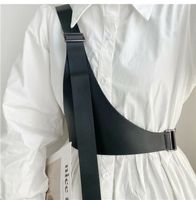Korean Black Street style wear belt