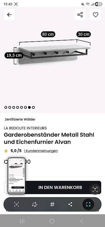 Guardaroba: Wandgarderobe Eichenfurnier – Usato da Thalwil venduto da Karolincka 1
