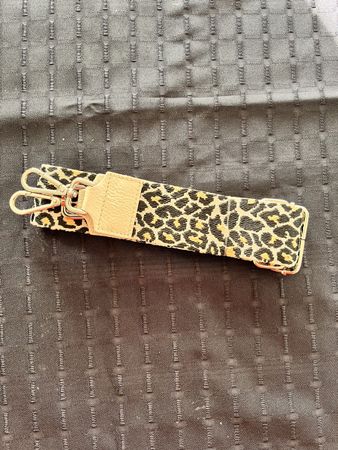 NEU: Leopard Umhängegurt Handtaschengurt Gold Details Vintag