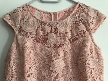 kleid NAFNAF rosa spitzen gr.38 wie neu