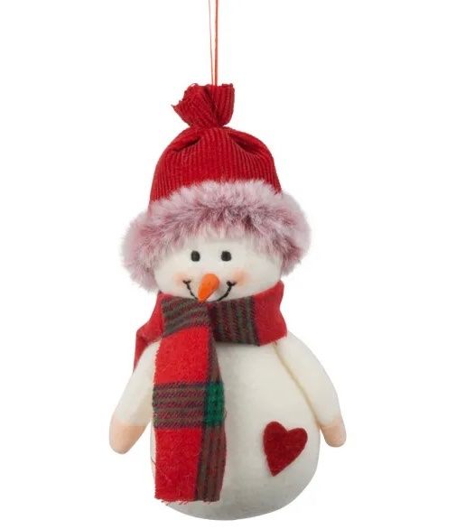 Alle Dekorationen: Baumschmuck Schneemänner  14cm Stoff – Neu und originalverpackt aus Basel von Seifehuesli 3
