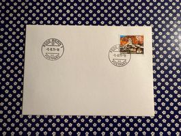 FDC Solidarität "Blatten" Einzelmarke aus Briefmarkenblock