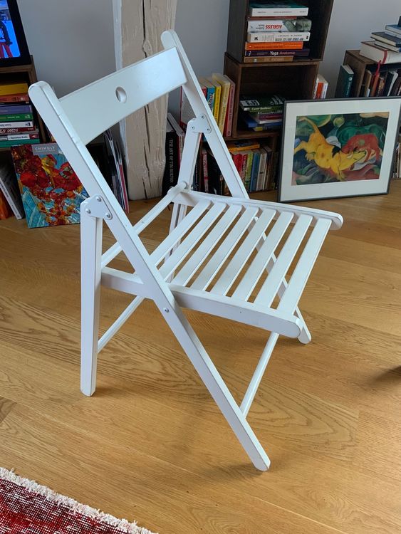 Ikea Klappstuhl (2x) aus Holz, weiss Kaufen auf Ricardo