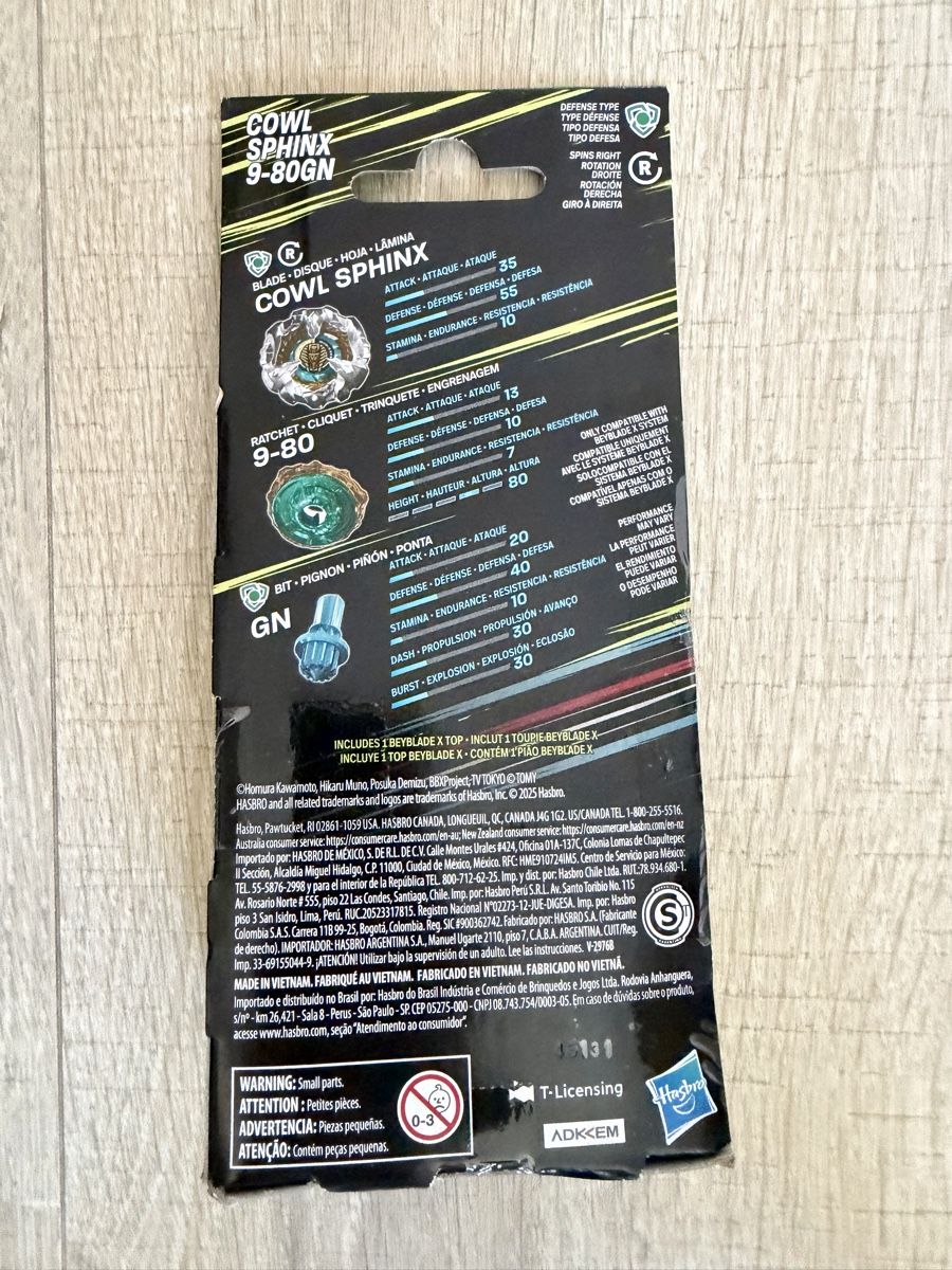 Hasbro Giocattoli: Beyblade X Cowl Sphinx 9-80GN neu – Nuovo e nell'imballaggio originale da Oberembrach venduto da theZaz 1