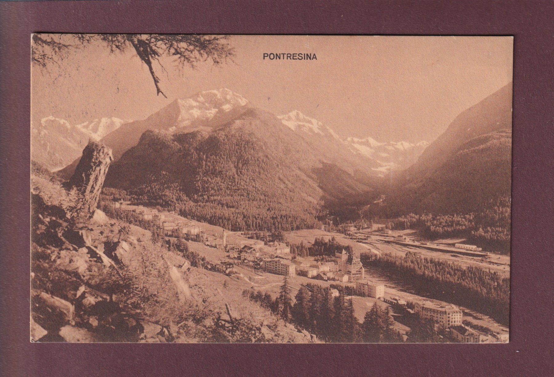 Ansichtskarten: PONTRESINA - 1911 – Gebraucht aus Pully von nicecards
