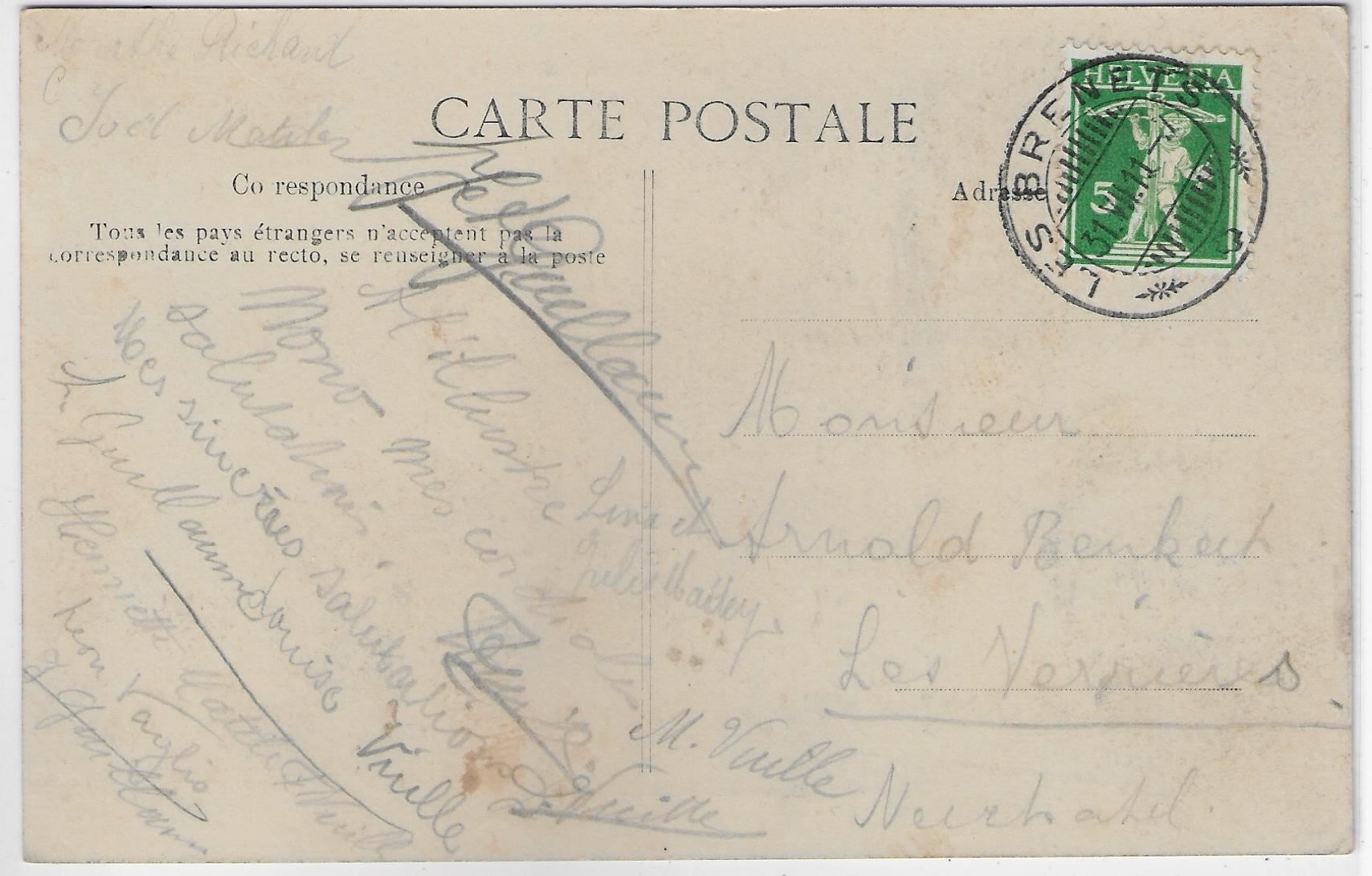 Cartoline postali: Le Doubs avant sa chute – Usato da Ettingen venduto da Kartenplanet 1