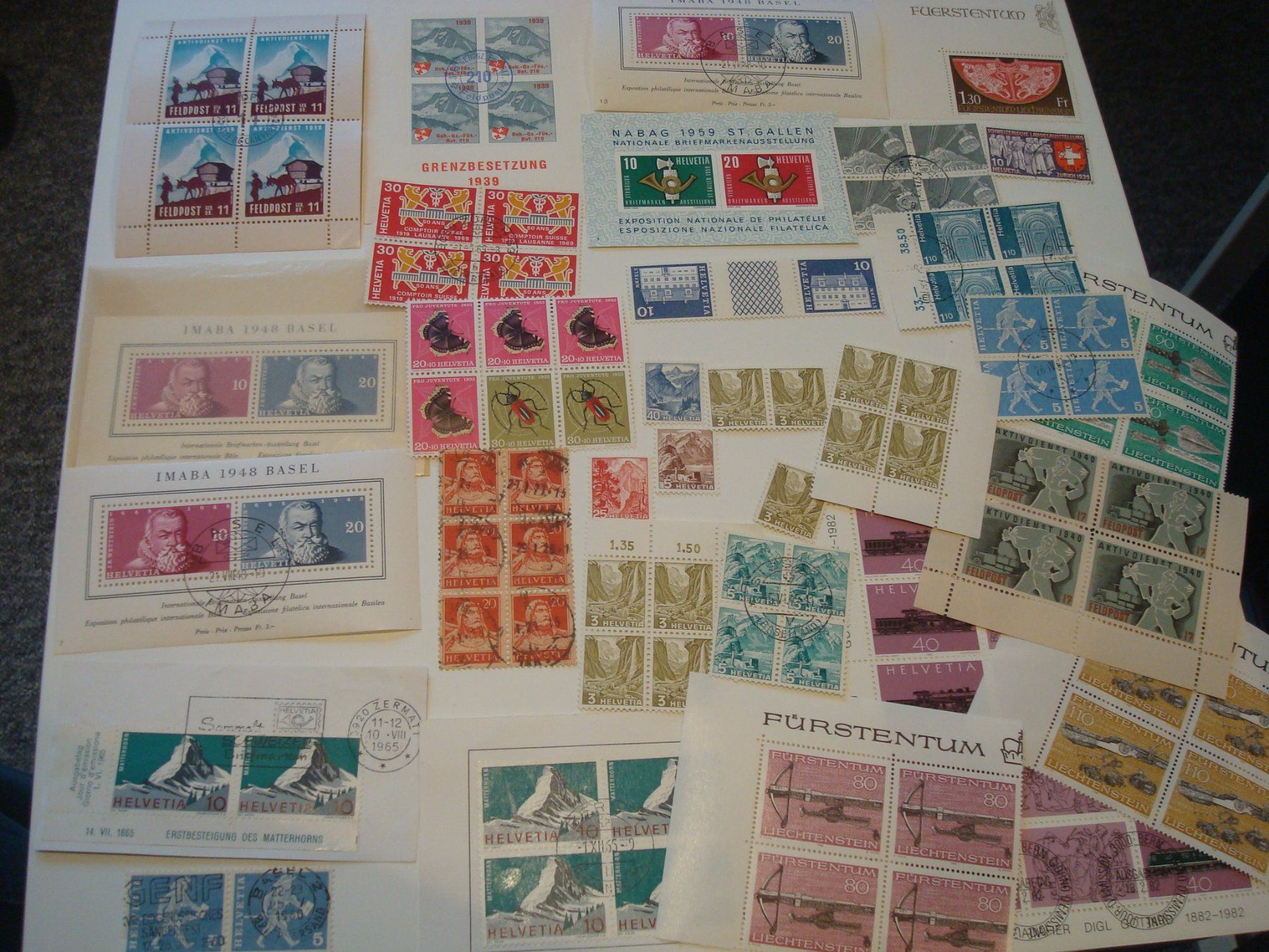 Alle Briefmarken: Lot Brifmarken – Gebraucht aus Riehen von Baerewaegli