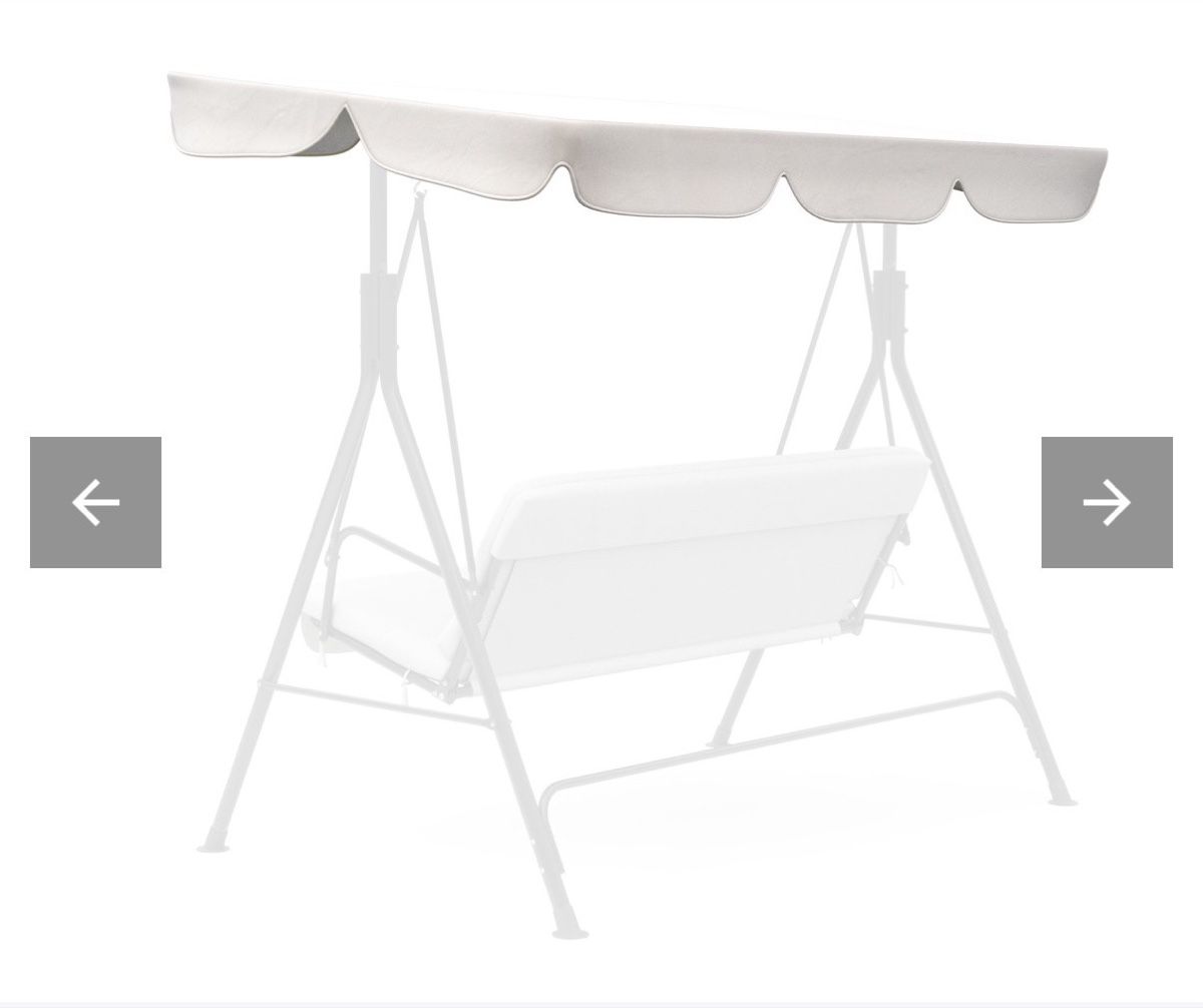 Altre altalene da giardino: Stoffdach Hollywoodschaukel beige – Nuovo e nell'imballaggio originale da Dagmersellen venduto da ste_p8sy 1