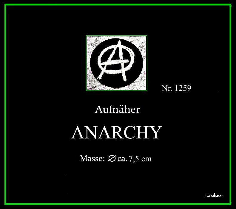 Toppe: Aufnäher Anarchy - Nr. 1259 – Nuovo (secondo la descrizione) da Winterthur venduto da --carabao-- 3
