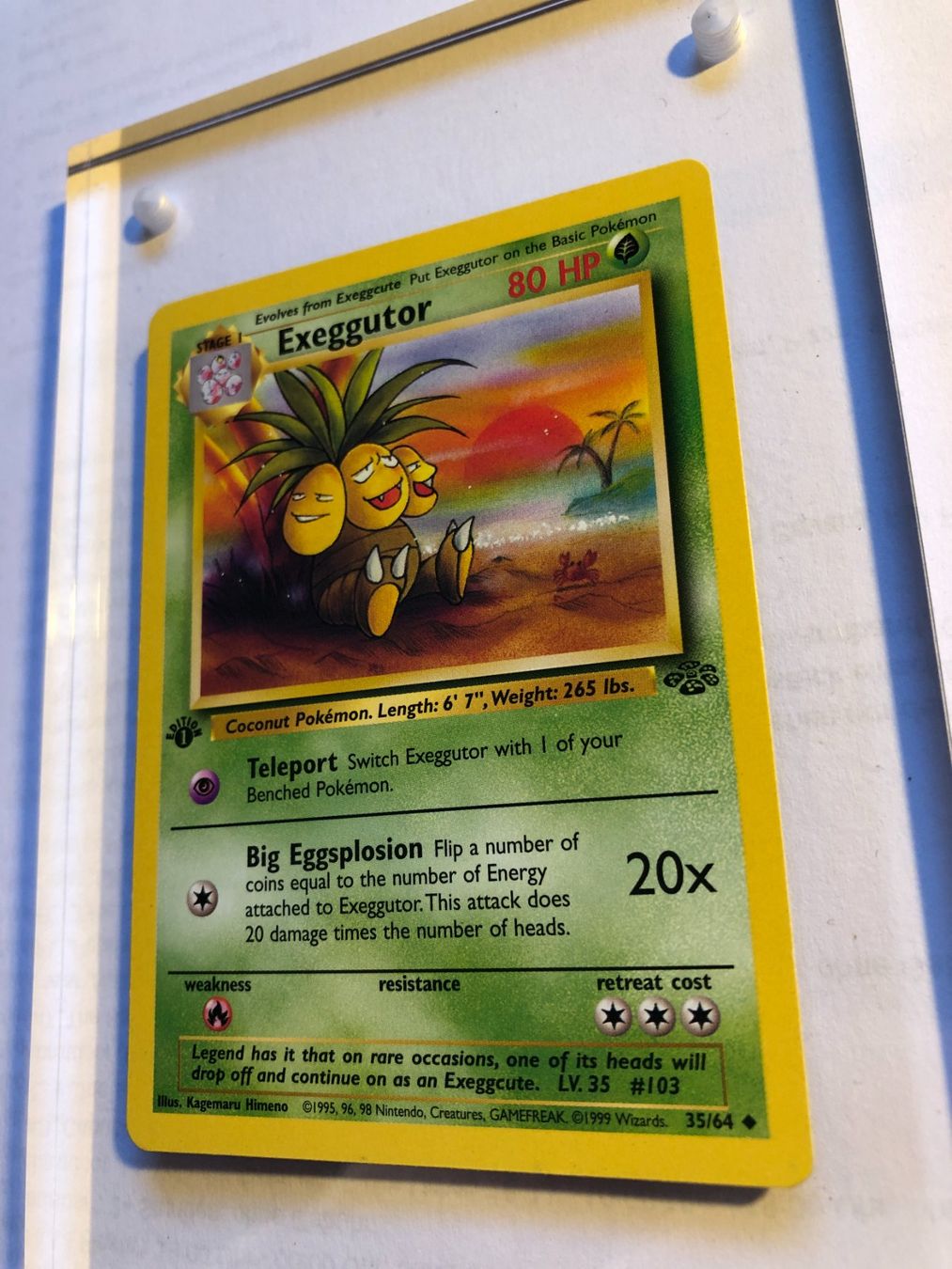 Cartes à collectionner: Exeggutor (uncommon) 1st Jungle - MINT - ab 1.- – D'occasion à Giubiasco par dan_pr8b 2