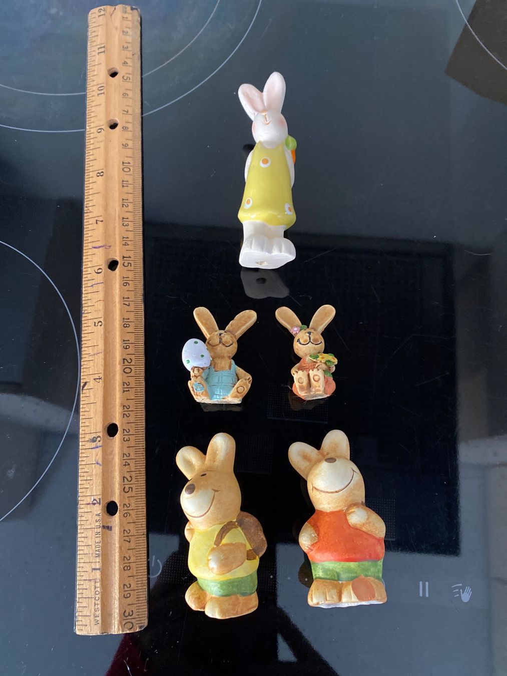 Alle Dekorationen: 5 Cute Ceramic Easter Bunny Figures Decor – Neu und originalverpackt aus Buttikon SZ von Maxwelltime 4