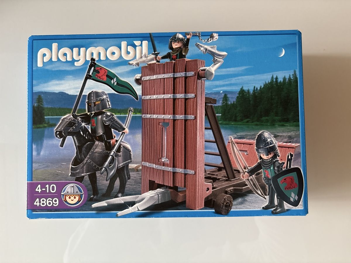 Playmobil Giocattoli: Playmobil 4869 Sturmwagen mit Raubrittern – Nuovo e nell'imballaggio originale da Luzern venduto da Glitzer76