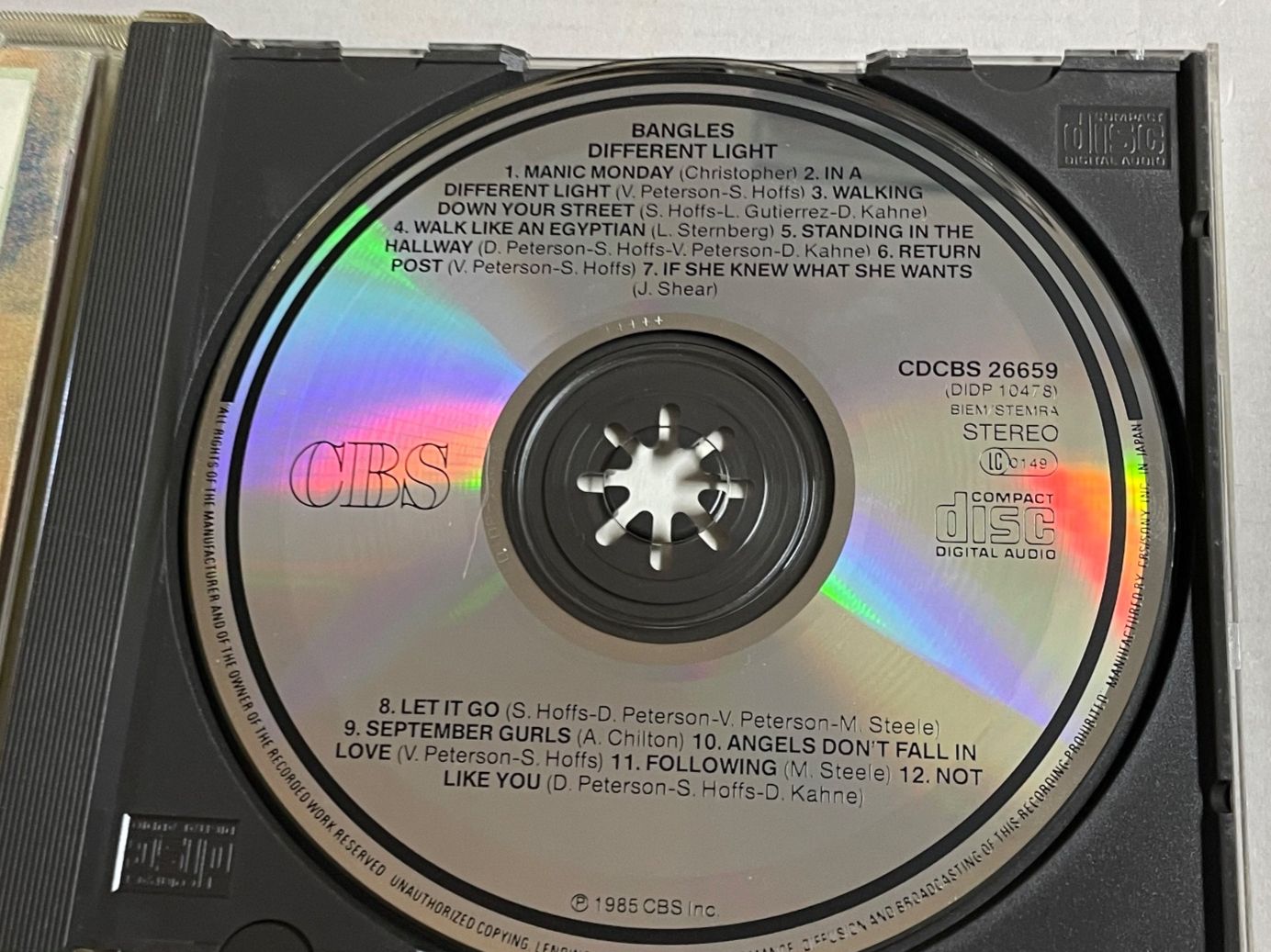 CD: Bangles-Different Light CD - Pop - Top – Usato da Muri b. Bern venduto da AdidasCollector 4