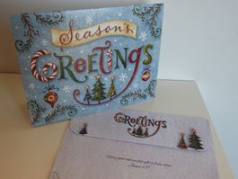 Besondere Weihnachtskarten (Doppelkarten und Kuverts)