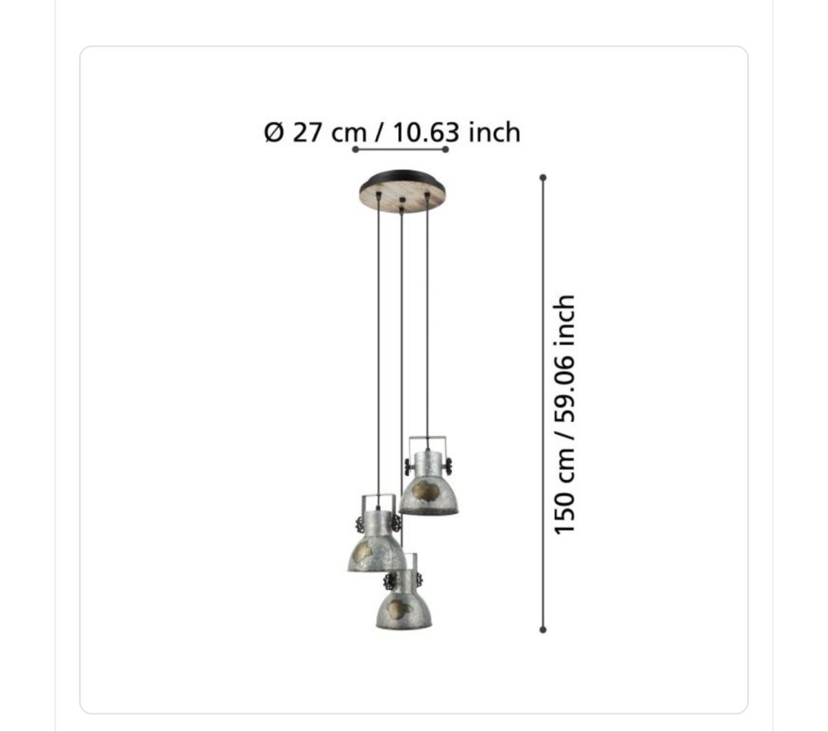 Eglo Lampadari & plafoniere: Coole neue Pendellampe Industrie/Loft – Nuovo (secondo la descrizione) da Sirnach venduto da sirni 1