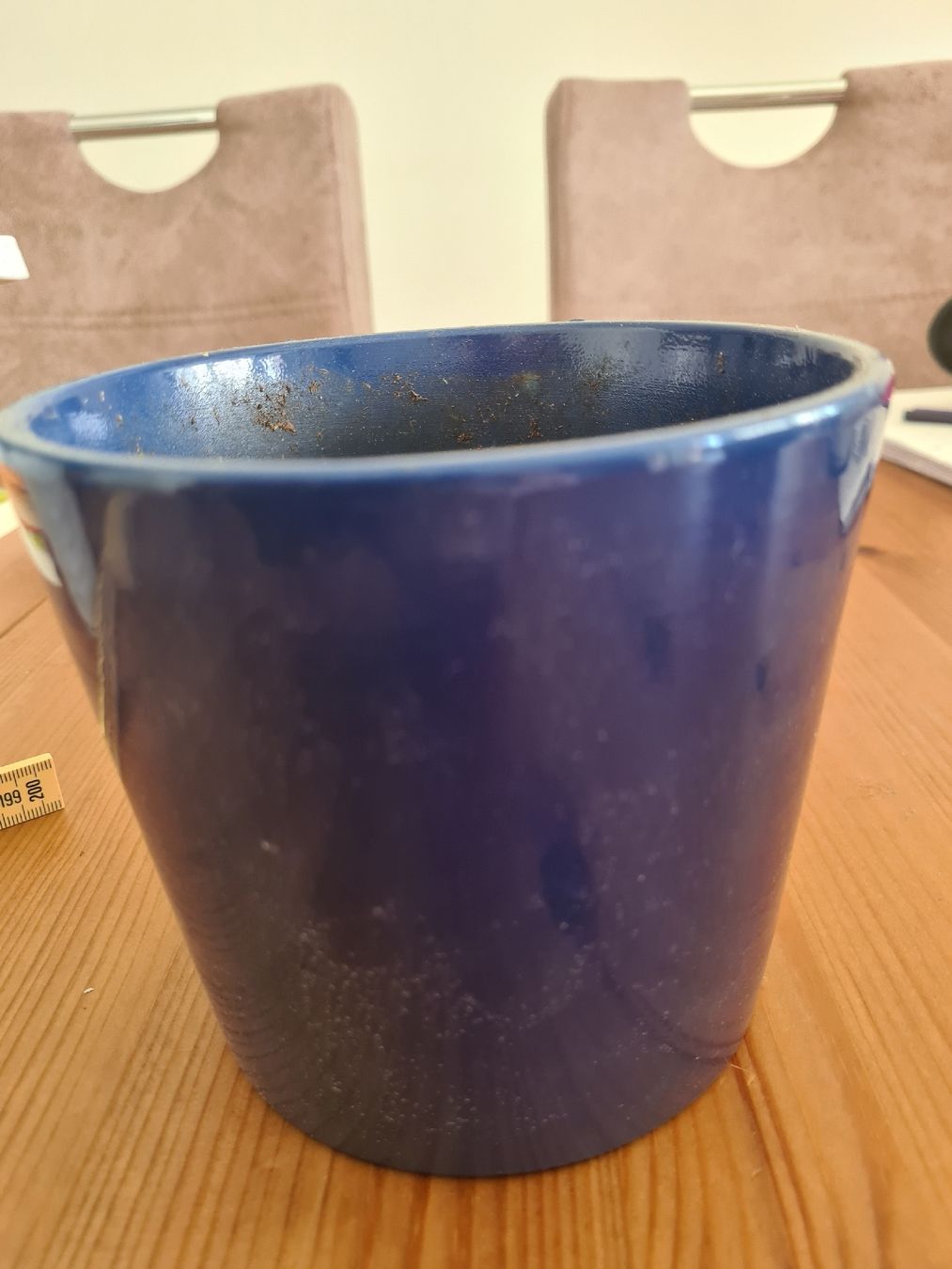 Vasi per fiori: Blauer Übertopf / Blumentopf, Ø 13cm – Usato da Horw venduto da Mirii91 4