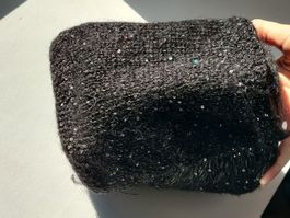 Kid Mohair & Pailletten Mix zum Handstricken 600g nero nero