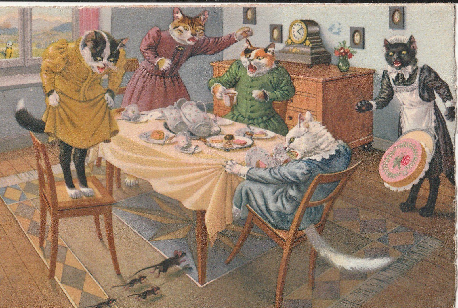 Cartoline postali: Katzenschreck - Mäusen – Usato da Lumbrein venduto da made02