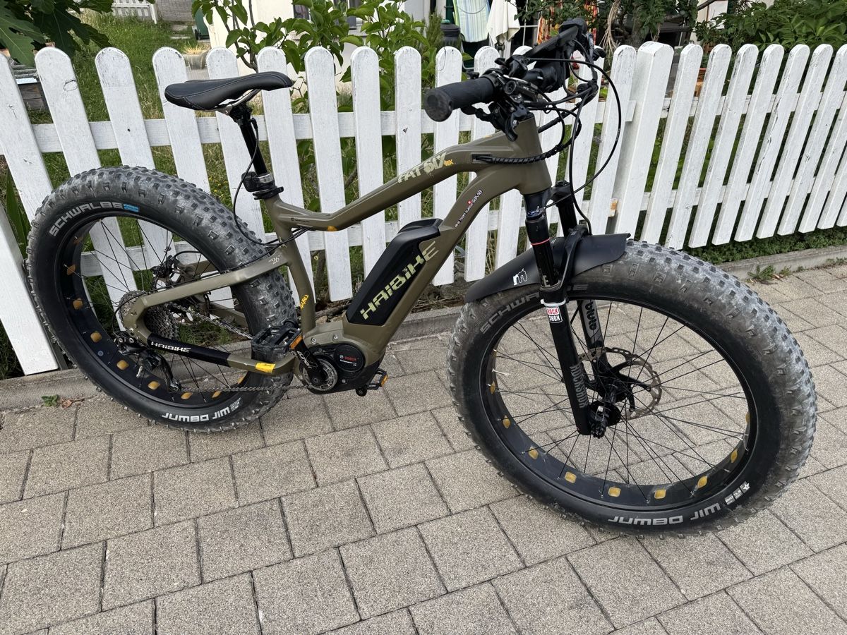 Haibike Velos: E-Bike Haibike Fat Six RX Fatbike – Gebraucht aus Ehrendingen von Sansav