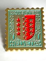 Kantonswappen Vallis Pin selten nur 1000 Ex.