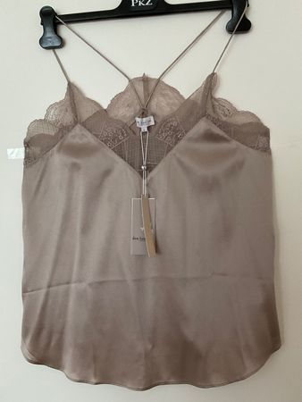Dea Kudibal Seide mit Elasthan Top Gr L Taupe NEU