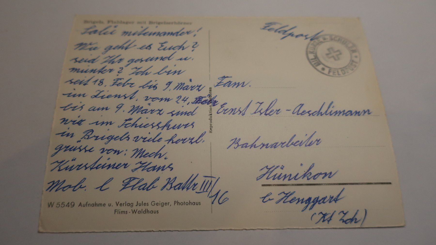 Cartes postales: Brigels Flablager mit Brigelserhörner – D'occasion à Cormoret par Pascalll2001 4