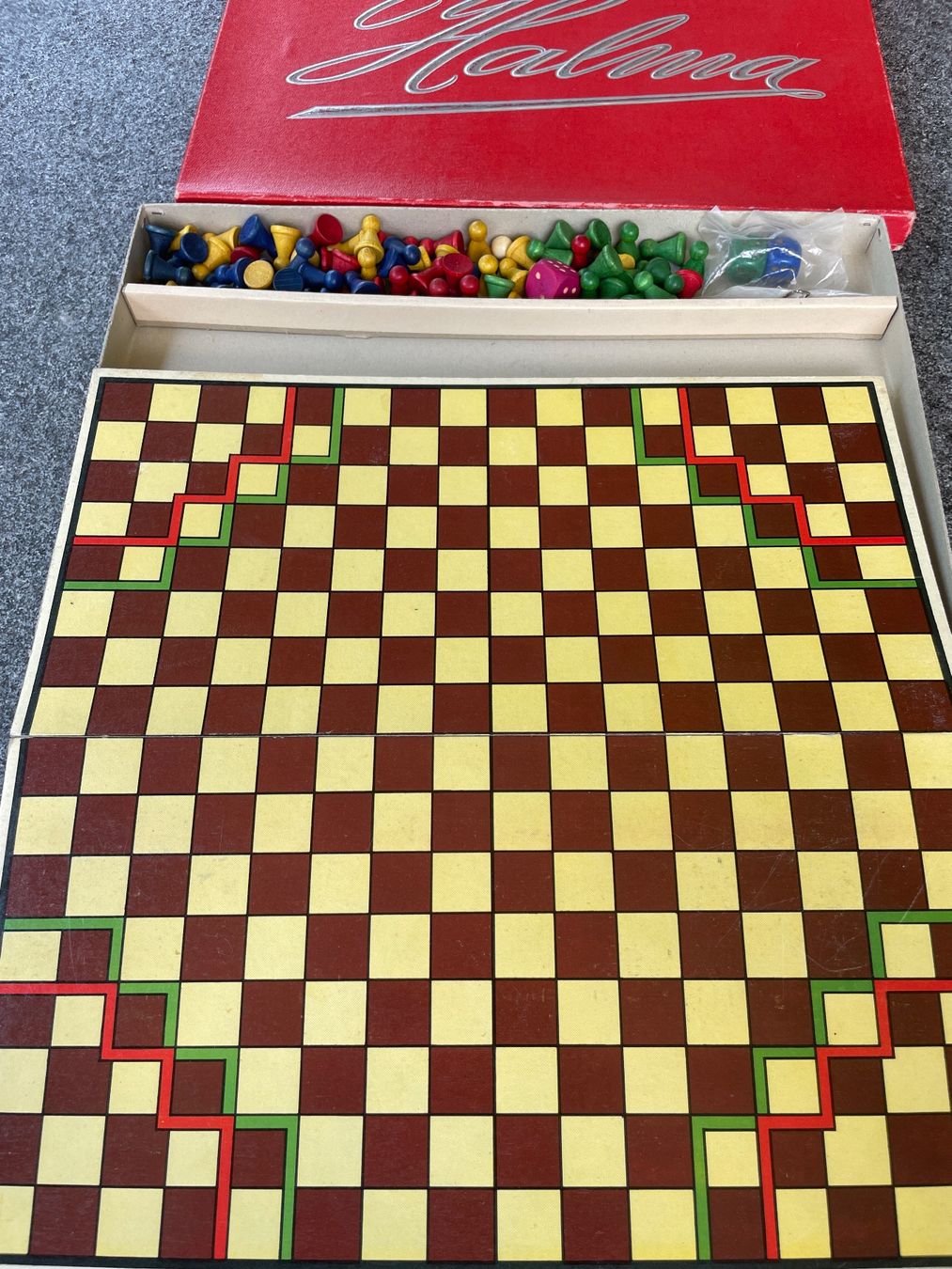 Giochi: Antikes Spiel Halma – Usato da Winterthur venduto da cheerio97 3