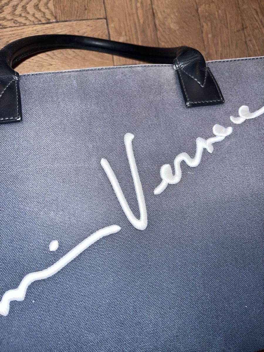 Versace Borse: Gianni Versace Canvas Tote Bag Black – Usato da Thalwil venduto da Adr1234 1