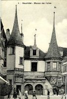 Neuchâtel - Maison des Halles + c1905