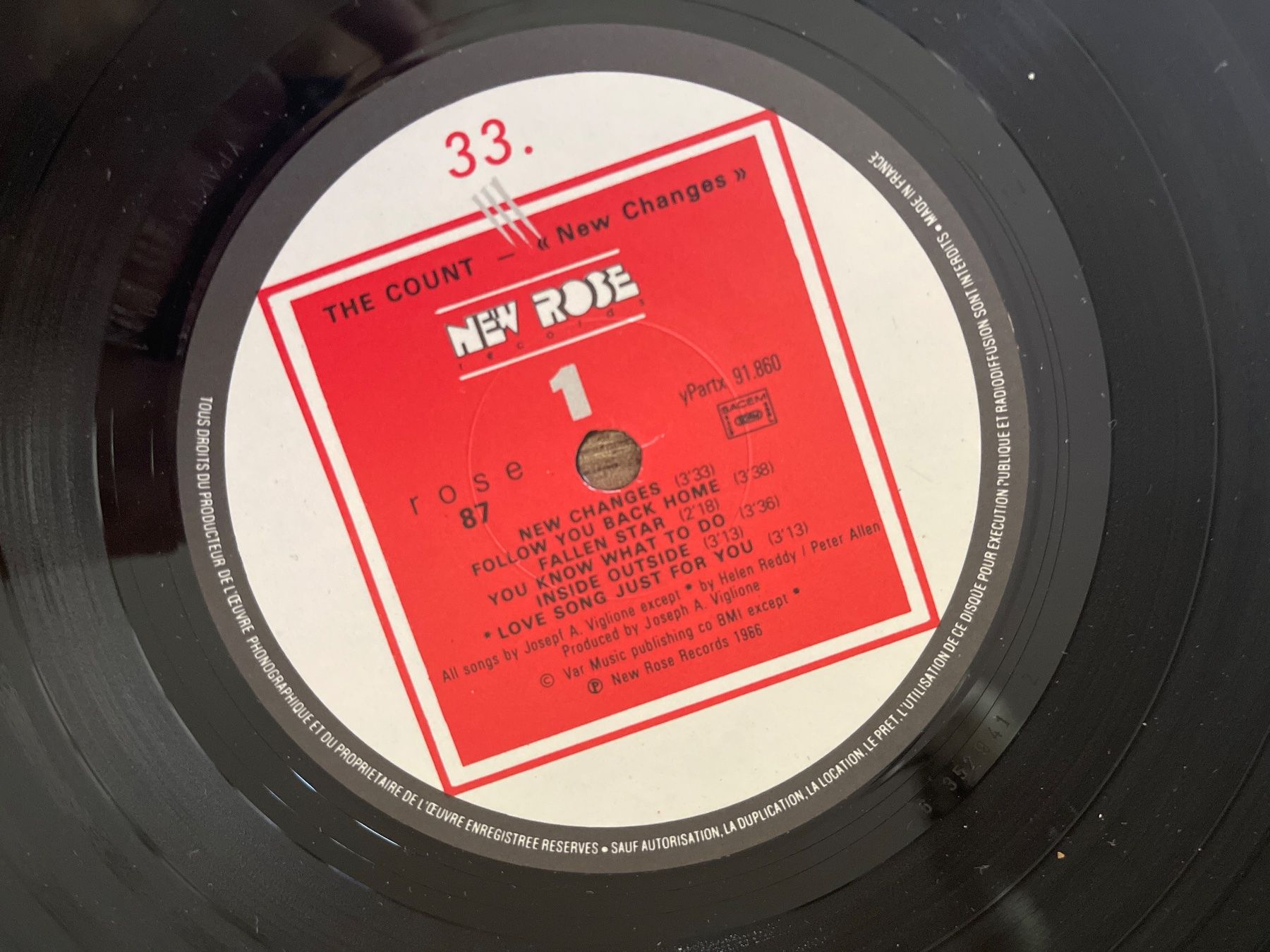 Dischi in vinile: A385/The Count - Joseph A. Viglione – Usato da Frutigen venduto da Philippe_jsp 2