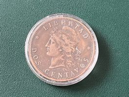 Antike Münze Argentinien 1895, Dos Centavos