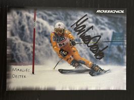 Autogrammkarte Marlies Oester Rossignol Skifahrerin