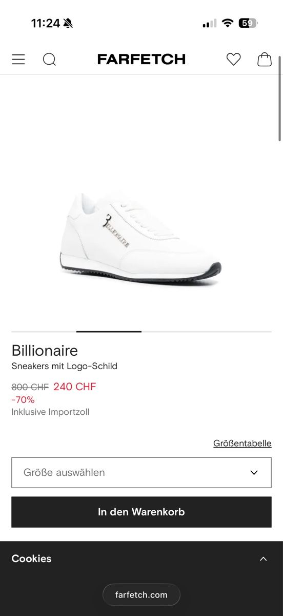 Scarpe da uomo: Basket Billionaire Blanches – Nuovo e nell'imballaggio originale da Collombey venduto da edon.berisha 4