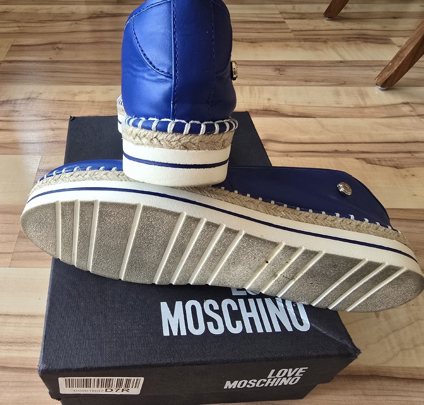 Moschino Damenschuhe: Love Moschino Espadrilles blau Grösse 38  – Gebraucht aus Luzern von Maggiday 2