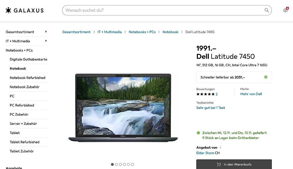 Dell Notebook: Dell Latitude 7450 Laptop – Usato da Zürich venduto da phi_c6ww 4