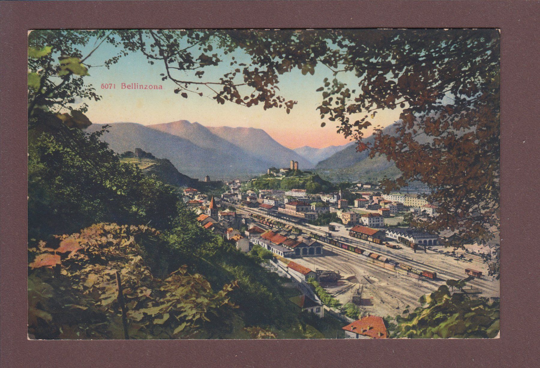 Cartoline postali: BELLINZONA - Stazione – Usato da Pully venduto da nicecards