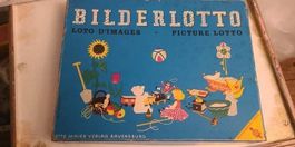 Gesellschafts Spiel Bilder Lotto Vintage